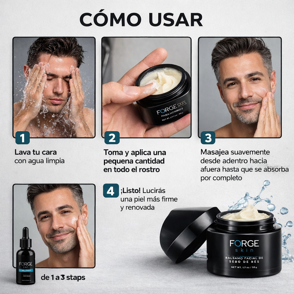 FORGE SKIN: CREMA ANTIARRUGAS PARA HOMBRES