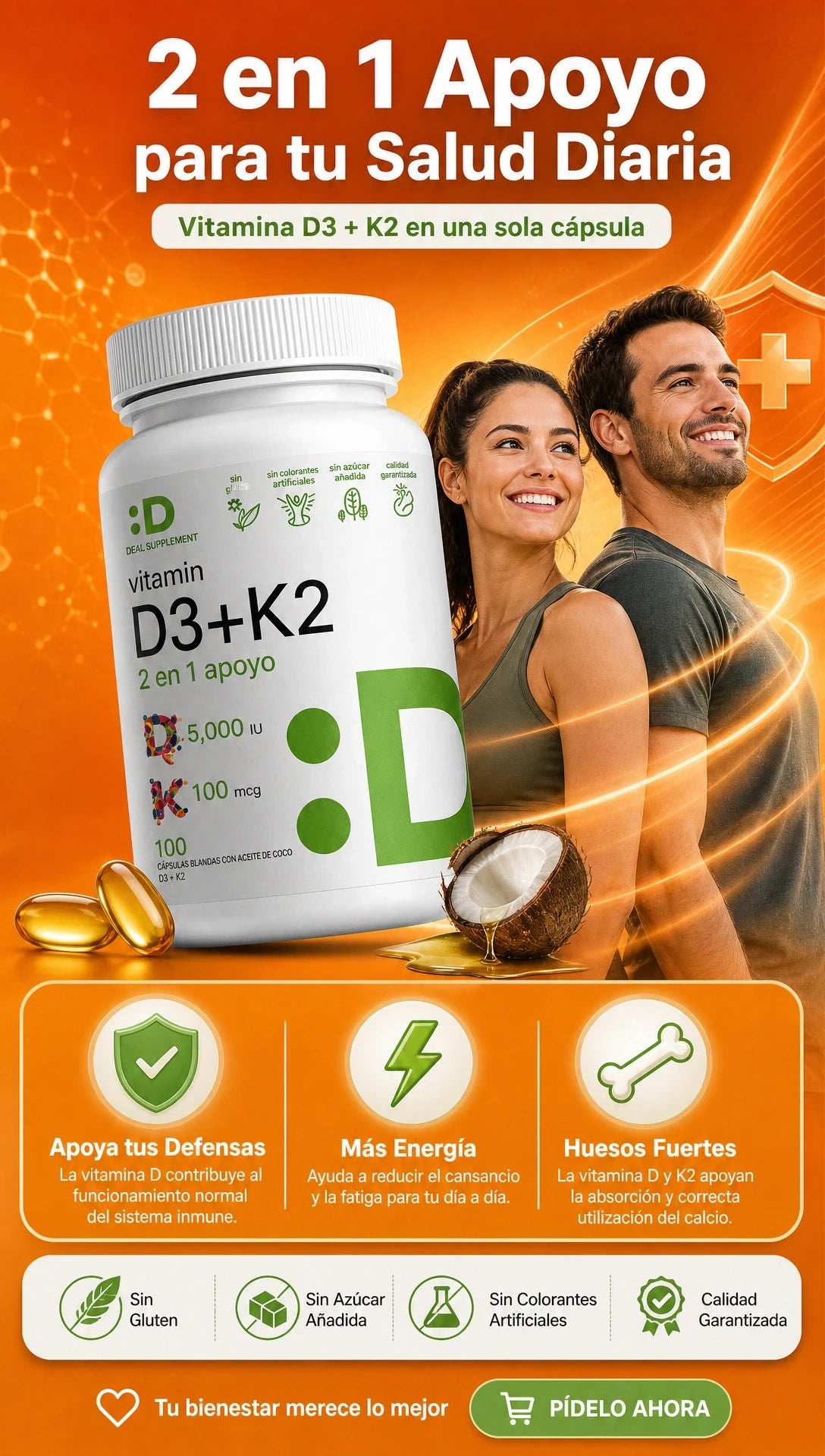 Vitamina D3 + K2 x 100 :D